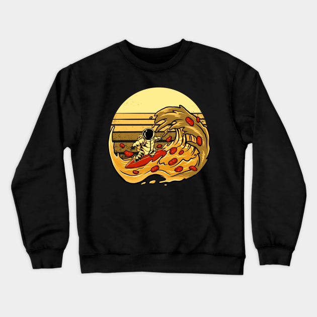 cheesy pizza Crewneck Sweatshirt by spoilerinc